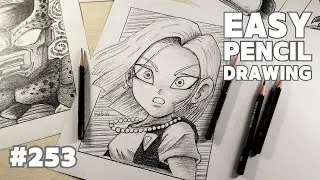 Android 18 Absorbed by cell | Dragon Ball Characters Drawing | PERFECT CELL SAGA