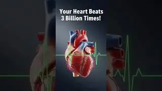 Did you know your heart beats about 3 billion times in a lifetime?😍#Heart, #HumanBody, #BodyFacts,