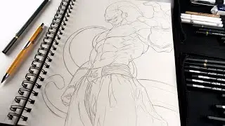 Majin Buu Drawing Outline Step By Step (Dragon Boll Z)
