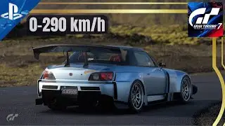 Honda S2000 Amuse GT1 Turbo 0-290 km/h | GT 7 | Exhaust Sound |  On Board