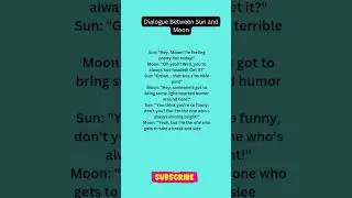 Dialogue between Sun and Moon #english