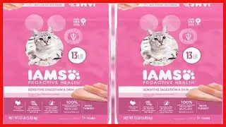 IAMS PROACTIVE HEALTH Adult Sensitive Digestion & Skin Dry Cat Food Kibble, Turkey