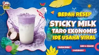 Usaha Es Sticky Ekonomis, Murah Cuan Banyak, Resep Es Sticky Mik Taro