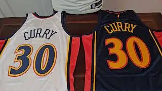 2009-10 Stephen Curry Authentic Road Jersey | Mitchell & Ness | Comparison to Warriors Home Jersey