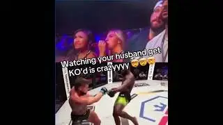 Watching your husband get KO&rsquo;d is crazyyyy 🤯🤯🤯 #ufc #ufcfighter