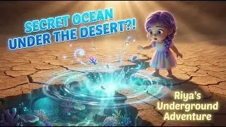 Riya and the Ocean Under the Sand | Hidden World Adventure Animation | #RiyaAdventure 🌊 #HiddenOcean