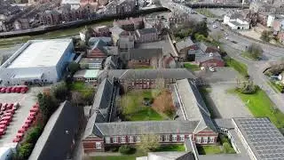 Boston Grammar School Aerial Fly Over