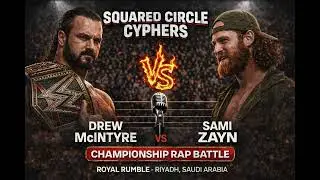 DREW McINTYRE (c) vs SAMI ZAYN 🔥 RAP BATTLE | WWE Championship | Royal Rumble