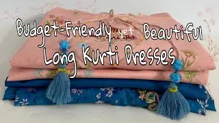 Budget-Friendly yet Beautiful Long Kurti Dress | Limelight Suits Stitching & Designing Ideas .