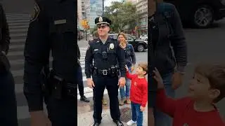Kids Shocked by USA Police Officer Statue Prank 😂 | Epic Reactions