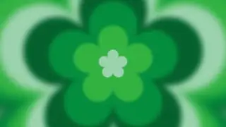 4K 1 Hour Green Aura Flower Tunnel Aesthetic Background Screensaver