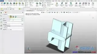Basic Modeling ( Combine shapes Intersection In ZW3D)