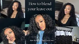 HOW TO: Blend Your Leave Out With Curly Hair😍 Flip over sew in!