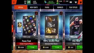 NBA live Mobile 18 2 Power Packs Opening(2+ELITES)