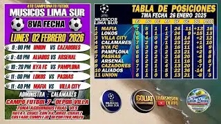4TO CAMPEONATO DE FUTBOL - MUSICOS LIMA SUR / 8VA FECHA / KIA FC VS PAMPLONA FC