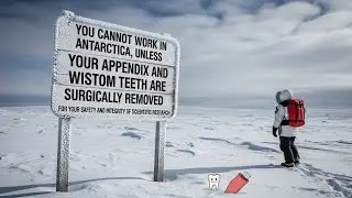 В Антарктиде работать нельзя, если вам не удалят хирургическим путем аппендикс и зубы мудрости.