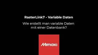RasterLink7   Variable Daten mit Datenbank