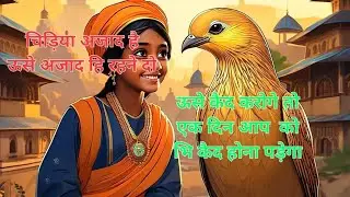 अजाद चिड़िया कि कहानी,,Ajad chidiya ki kahani,, #trendingvideo #moralstories #cartoon #skanimation