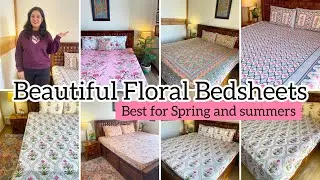 Beautiful Floral Bedsheet Haul| Bedsheet haul| home shopping| Sping shopping| cotton bedsheets