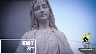 Life-sized Marble Statue of Prayer Mary