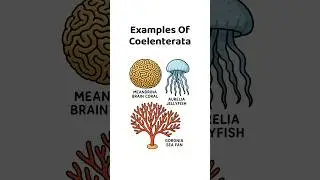 Meandrina Brain Coral, Aurelia Jellyfish & Gorgonia Sea Fan Explained 🌊 #marine #biology #shorts