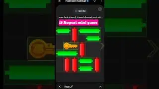 15 August mini game Hamstar combat ||Hamastar combat mini game today ||mini game 15 August
