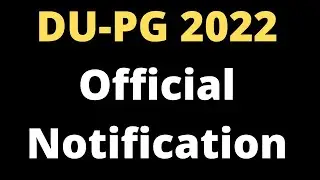DU PG Admission 2022 Notification DU Msc Entrance Notification 2022