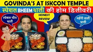 Special Bheem Thali at Govindas Restaurant Iskcon Temple New Delhi ! Indian Food Vlog ! Delhi Food