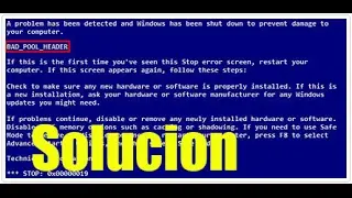 Como solucionar error PANTALLA AZUL (BAD_POOL_HEADER) I 4 Soluciones 2024