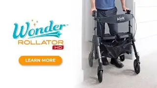 Stander Wonder Rollator HD - Heavy Duty Bariatric Walker with EZ Fold-N-Go Technology