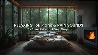 Relaxing Lofi Piano Music & Rain Sounds for Deep Sleep, Stress Relief and Anxiety, Meditation