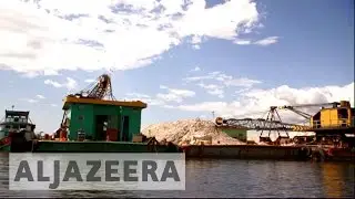 What's the environmental impact of Cambodia's sand mining?
