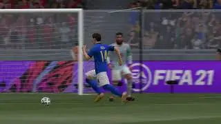 Italy vs Spain Federico Chiesa (EURO 2020) GOAL Federico Chiesa  (FIFA 21 Simulation)