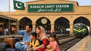 🇵🇰Hyderabad Station To Karachi Cantt Station | Sukkur Express | Pakistan Railway 