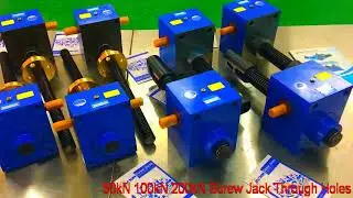 worm gear mechanical screw jacks - 50kN 100kN 200kN - screw jack lift table - screw lift mechanism