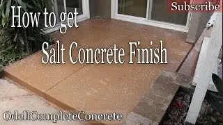 How to Pour a Concrete Patio Rock Salt Finish (DIY)