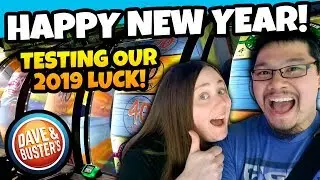 HAPPY NEW YEARS! Testing our 2019 Luck on Chance Arcade Games at Dave and Busters Arcade!