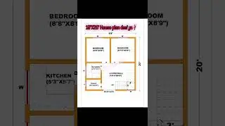 19'X20' House plan design 🏠| | Low budget house 🏠 Beautiful| | #homedesign #home #housedesign#viral
