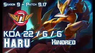 SKT T1 Haru KINDRED vs KARTHUS Jungle - Patch 9.17 KR Ranked
