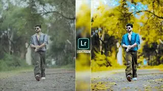Blueb and Yellow Tone Lightroom Photo Editing 😲// Lightroom Yellow And Blue Colour Photo Editing