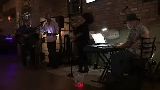 Chael sings suspicious minds with Uncorked Trio
