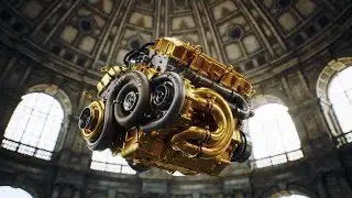 Gold Plated V8 Engine #shorts