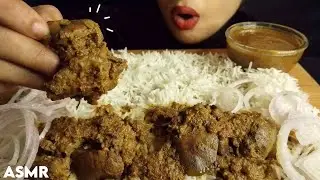 ASMR EATING SPICY CHICKEN LIVER WITH RICE | EATING CHICKEN LIVER AND CHAWAL | ASMR Eater Girl
