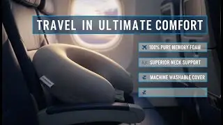 This Memory Foam Pillow Saved My Flight 😴✈️ Travel Neck Pillow Review