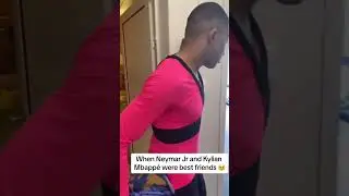 When Neymar and Kylian Mbappe were best friends 🥺 (via K.mbappe/TT) #shorts
