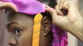 Vintage Waves on Natural Hair using Curlformers