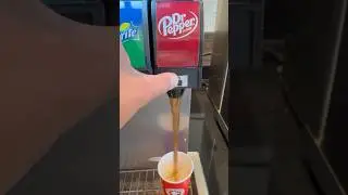 Dr Pepper soda refill at panda express  #ASMR #ASMRSounds #Coffee #Food #Foodie #Drink
