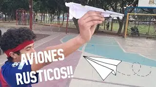Competencia de AVIONES DE PAPEL RUSTICOS!! 🐳🔥