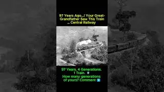 97 Years Ago&hellip; Your Great-Grandfather Saw This Train 🚆 | Central Railway EMU #shorts
