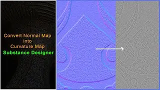 Convert Normal Map Into Curvature Map